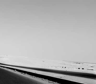 bnw - road in black and white