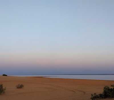 yellow - sands and a lake