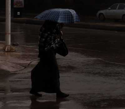 shadow - women with umbrella